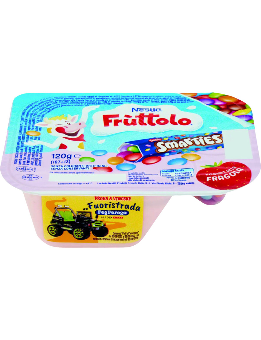 Nestle Fruttolo C/Smarties Fragola gr.120