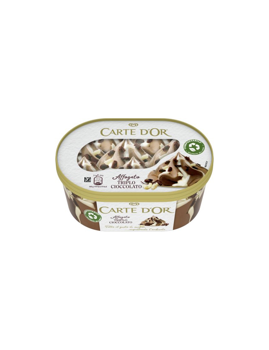 Algida New Carte D'Or Affogato Triple Chocolate gr.500