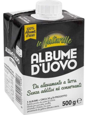 LE NATURELLE ALBUME D'UOVO DA.ALLEVAM.A TERRA G.500 BRIK