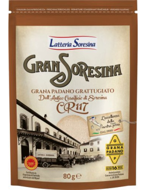 Soresina Grana Padano DOP grattugiato gr.80 Stagionato 16mesi