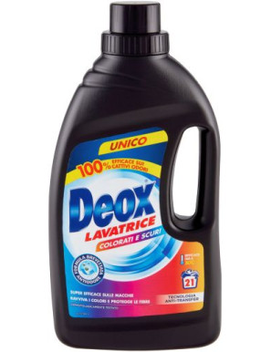 DEOX DET.LAV.LIQUIDO 21 LAVAGGI LT.1,050 COLORATI E SCURI