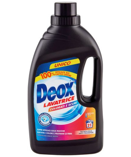 DEOX DET.LAV.LIQUIDO 21 LAVAGGI LT.1,050 COLORATI E SCURI