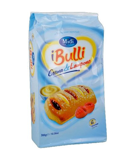 MIDI BULLI CREMA E LAMPONE G.300 (VASCH. 6PZ)