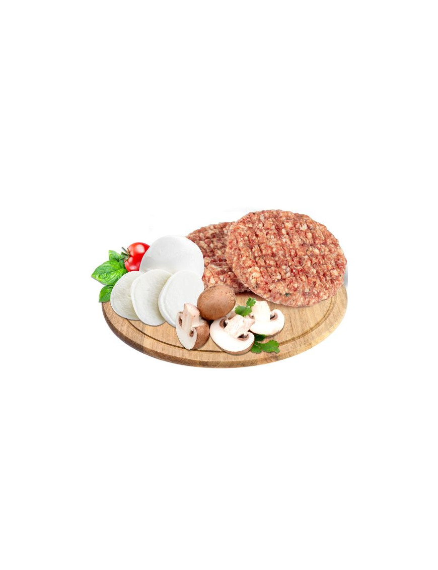 HAMBURGER MISTI MOZZARELLA E FUNGHI