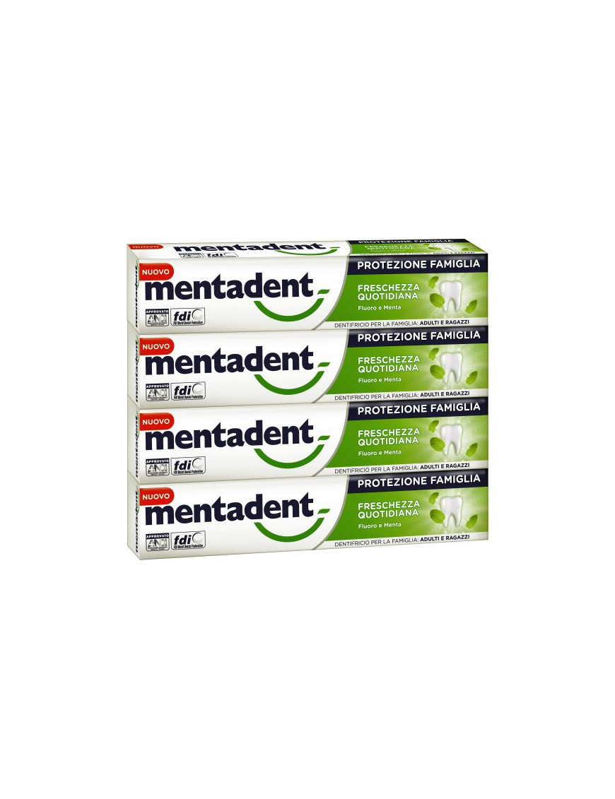 MENTADENT DENT.FRESCHEZZA QUOTIDIANA ML.75X4 (QUADRIPACCO)