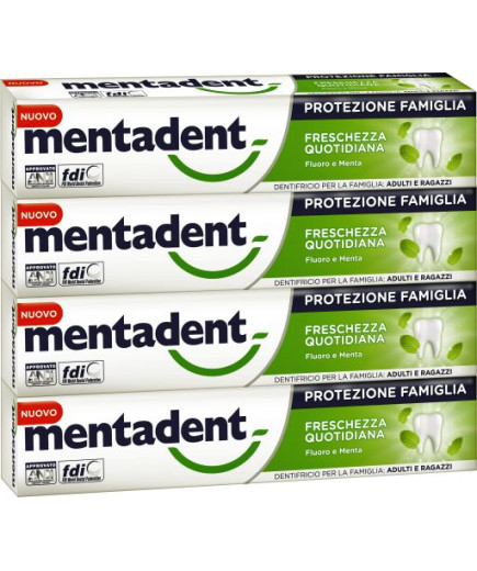 MENTADENT DENT.FRESCHEZZA QUOTIDIANA ML.75X4 (QUADRIPACCO)