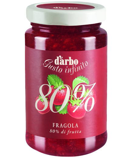 DARBO CREMA DI FRUTTA 80% FRAGOLA G.250