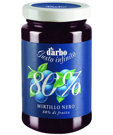 DARBO CREMA DI FRUTTA 80% MIRTILLI NERI G.250