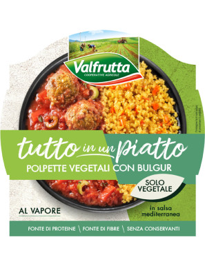 VALFRUTTA TUTTO IN UN PIATTO POLPETTE VEGET.C/BULGUR 280 GR.