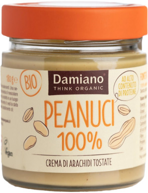 DAMIANO CREMA DI ARACHIDI TOSTATE 100% G.180