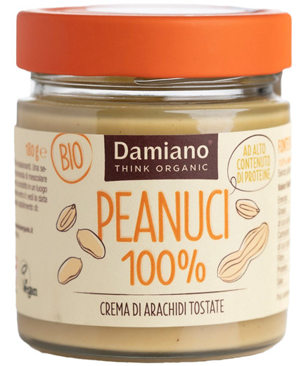 DAMIANO CREMA DI ARACHIDI TOSTATE 100% G.180