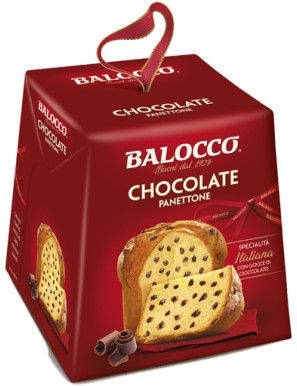 BALOCCO MINI PANETTONE C/GOCCE CIOCCOLATO G.100