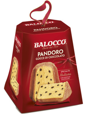 BALOCCO MINI PANDORO C/GOCCE CIOCCOLATO G.80