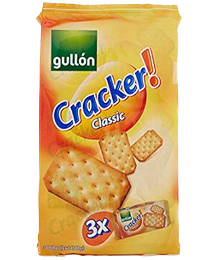 GULLON CRACKERS SALATI  TRIPACK G.300