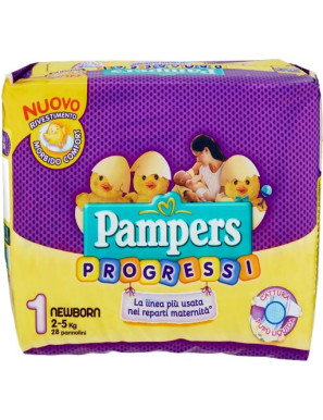 PAMPERS PROGRESSI NEW BORN X28 (2-5 KG)PANNOLINI