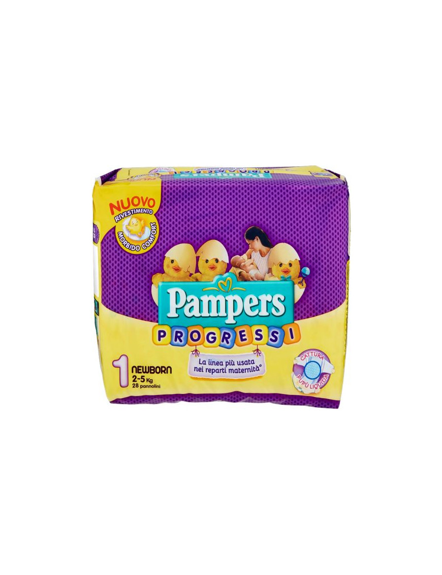 PAMPERS PROGRESSI NEW BORN X28 (2-5 KG)PANNOLINI