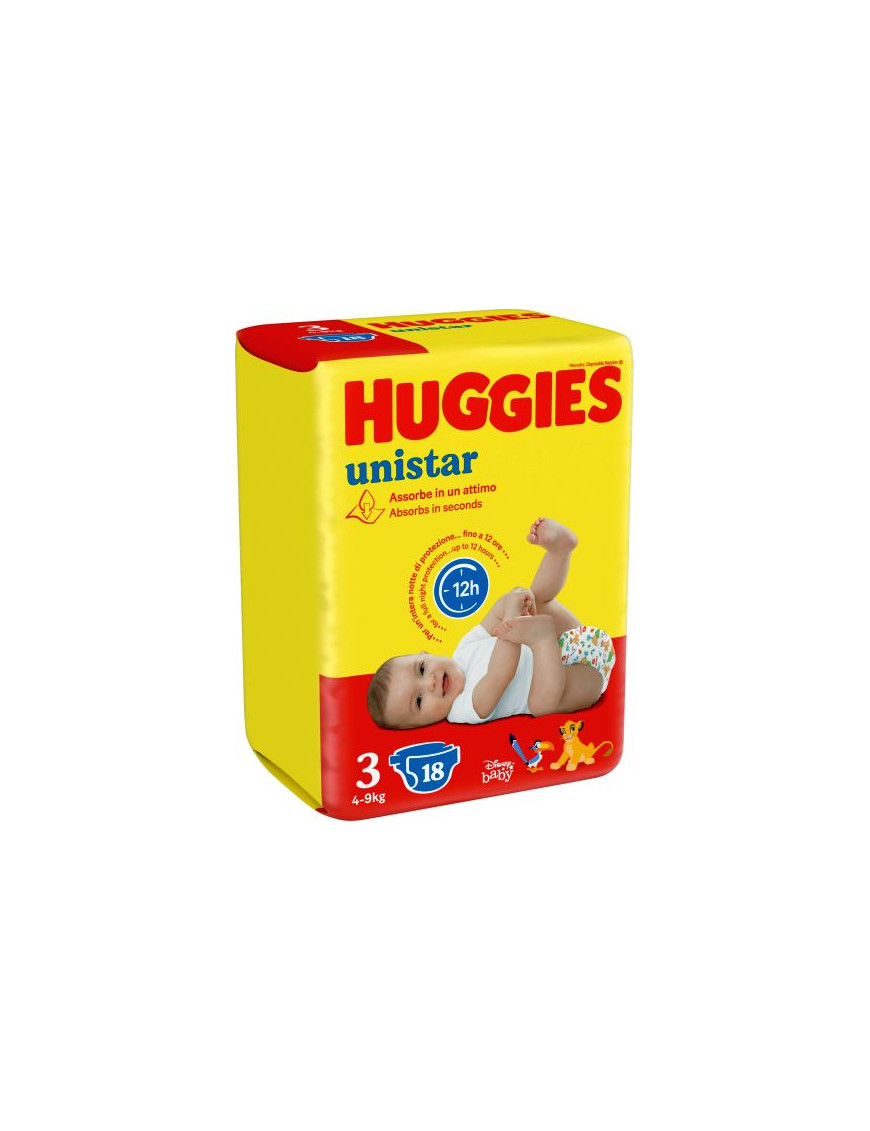 HUGGIES UNI X18 KG.4/9 N.3