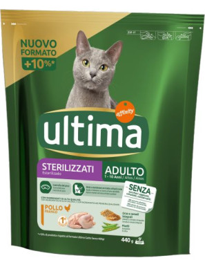 ULTIMA CAT STERILIZZATO POLLO SECCO BUSTA GR 440
