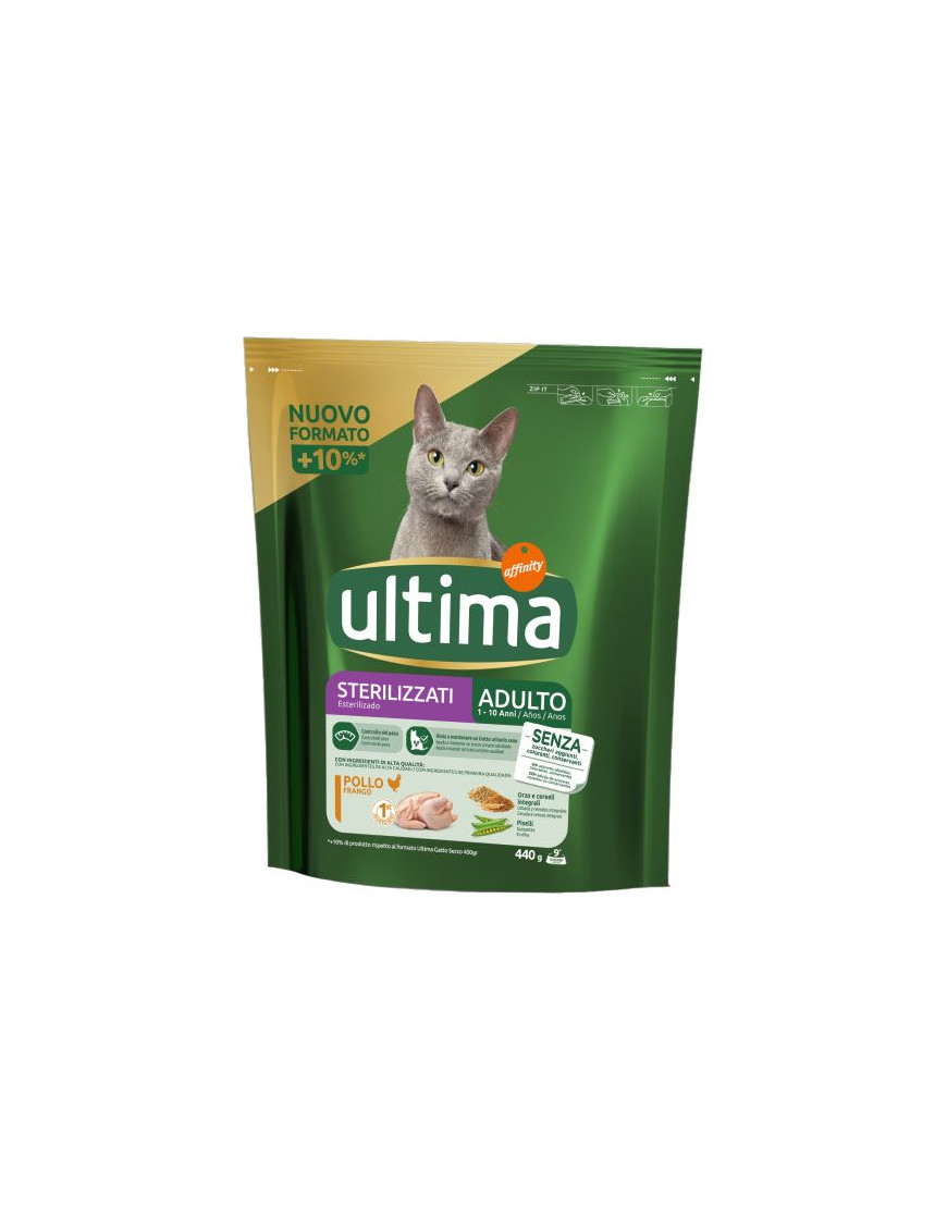 ULTIMA CAT STERILIZZATO POLLO SECCO BUSTA GR 440