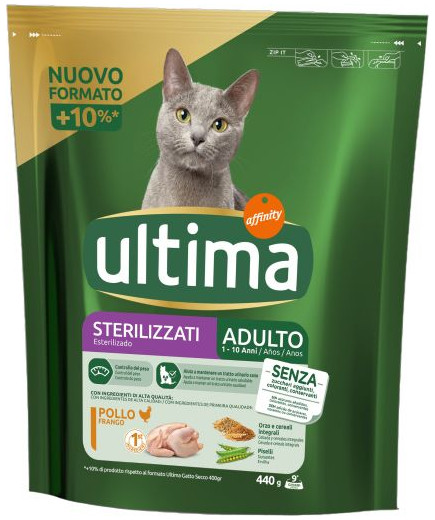ULTIMA CAT STERILIZZATO POLLO SECCO BUSTA GR 440