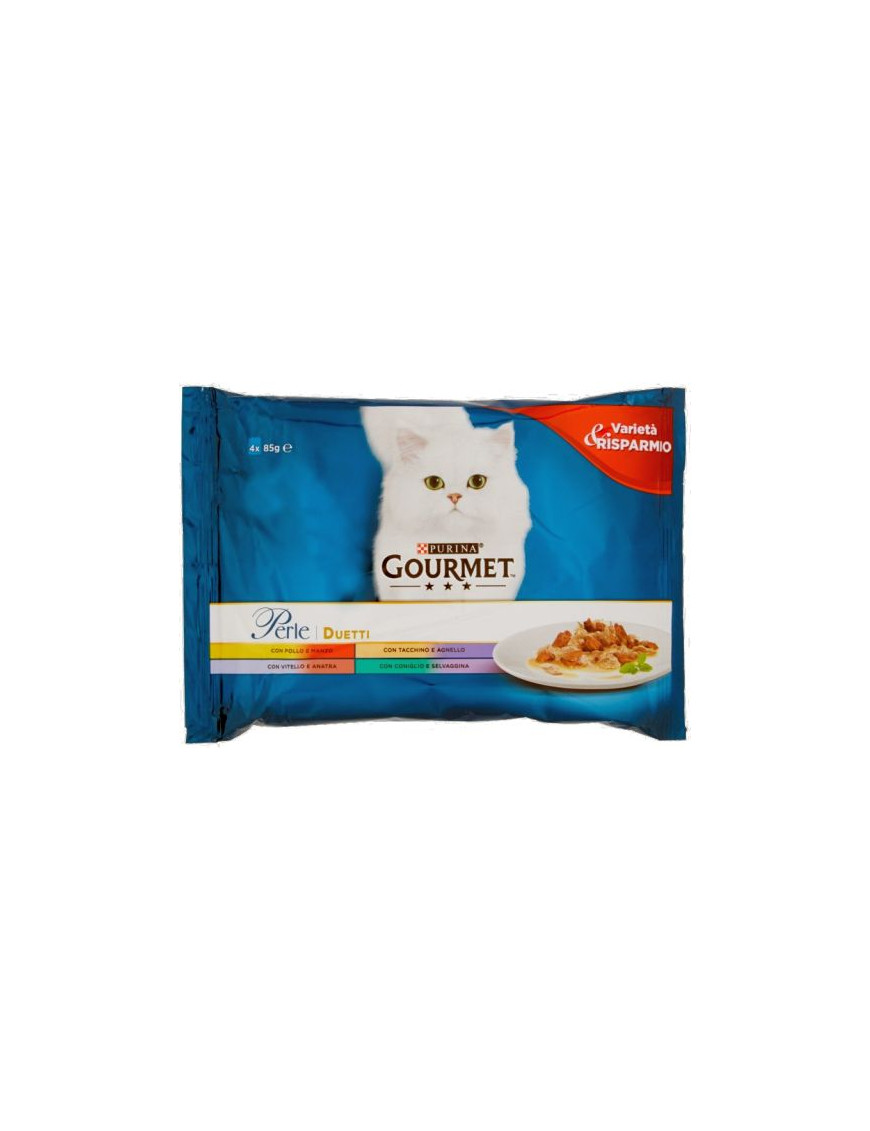 Gourmet Perle Duetti Di Carni Delicate gr.85X4