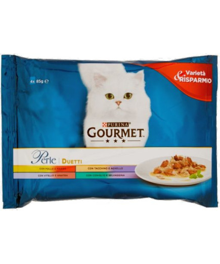 Gourmet Perle Duetti Di Carni Delicate gr.85X4