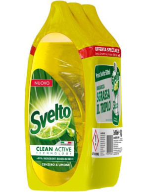 SVELTO DILUITO ML.980X3 ZENZERO E LIMONE (TRIPACCO)