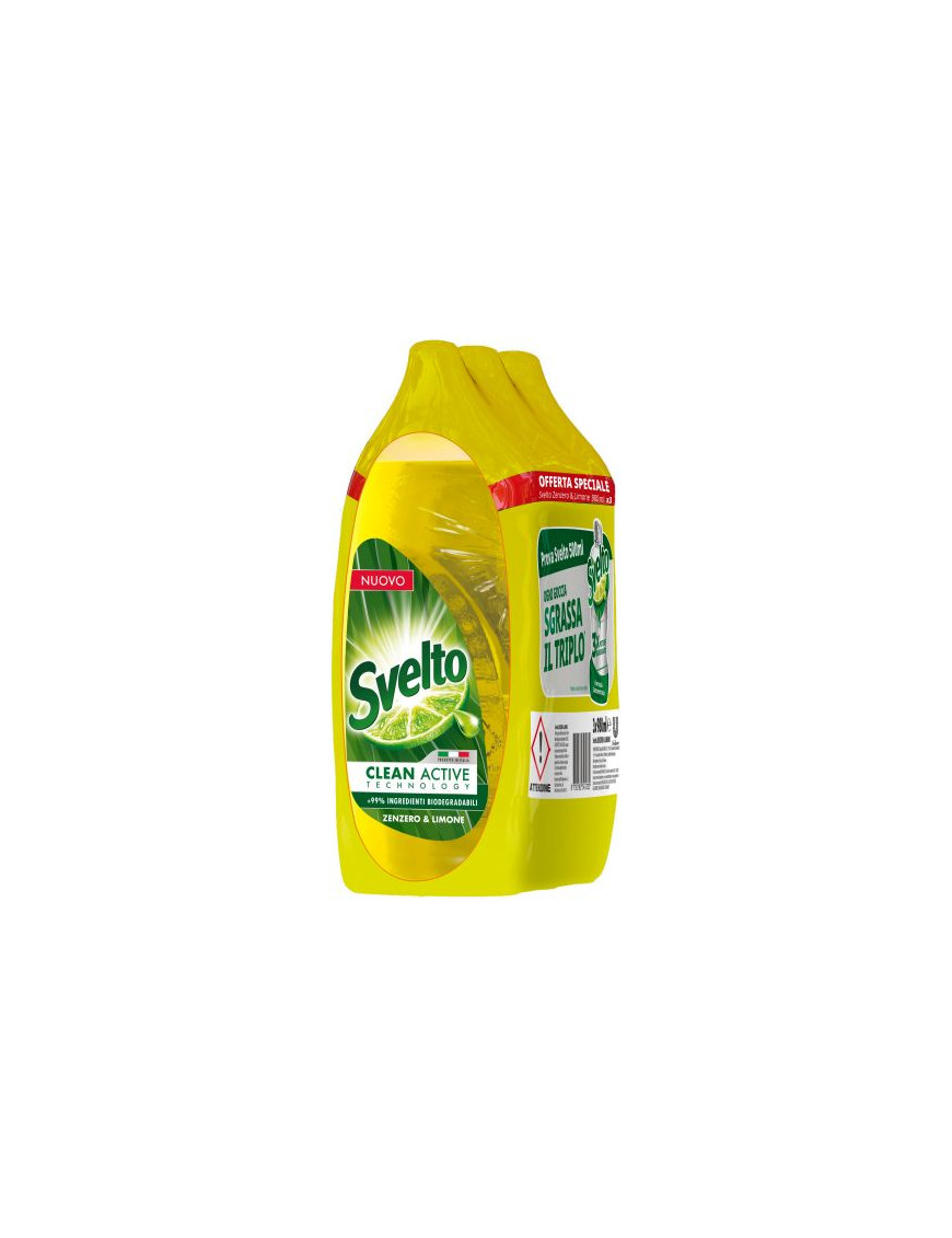 SVELTO DILUITO ML.980X3 ZENZERO E LIMONE (TRIPACCO)