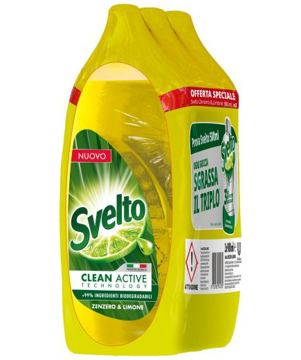 SVELTO DILUITO ML.980X3 ZENZERO E LIMONE (TRIPACCO)