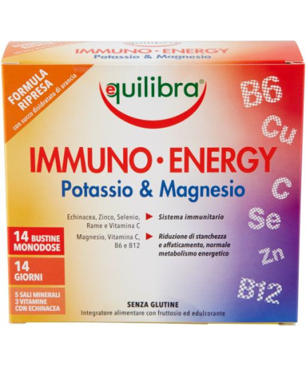 EQUILIBRA POTASSIO & MAGNESIO 14 BS. G.98 -IMMUNO ENERGY-