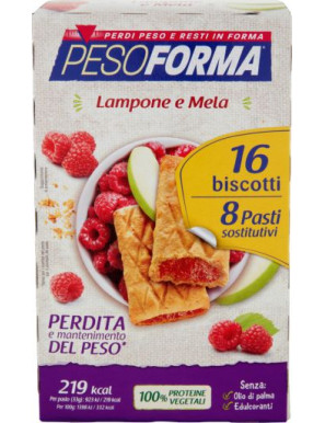 PESOFORMA BISC. MELA E LAMPONE G.528