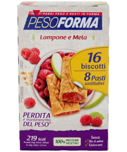 PESOFORMA BISC. MELA E LAMPONE G.528