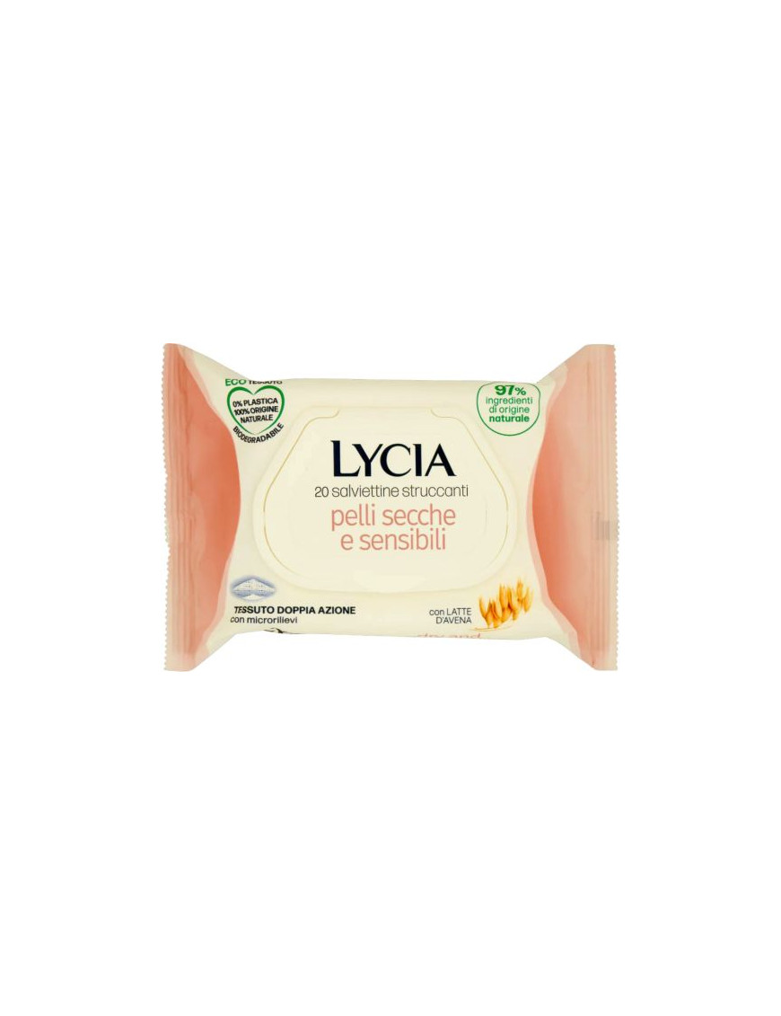 LYCIA SALVIETTINE STRUCCANTI PELLI SENSIBILI PZ.20