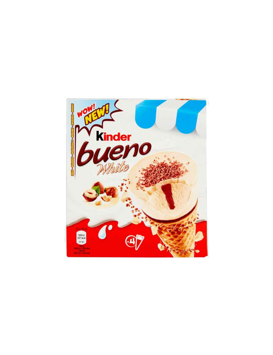 FERRERO KINDER BUENO CONO WHITE T(1X4)   -ICE CREAM-