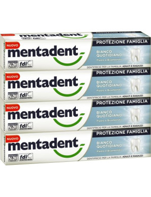 MENTADENT DENT.BIANCO QUOTIDIANO ML.75X4 (QUADRIPACCO)