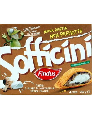 FINDUS SOFFICINI FUNGHI E MOZZARELLA G.250