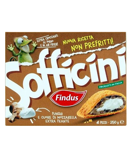 FINDUS SOFFICINI FUNGHI E MOZZARELLA G.250