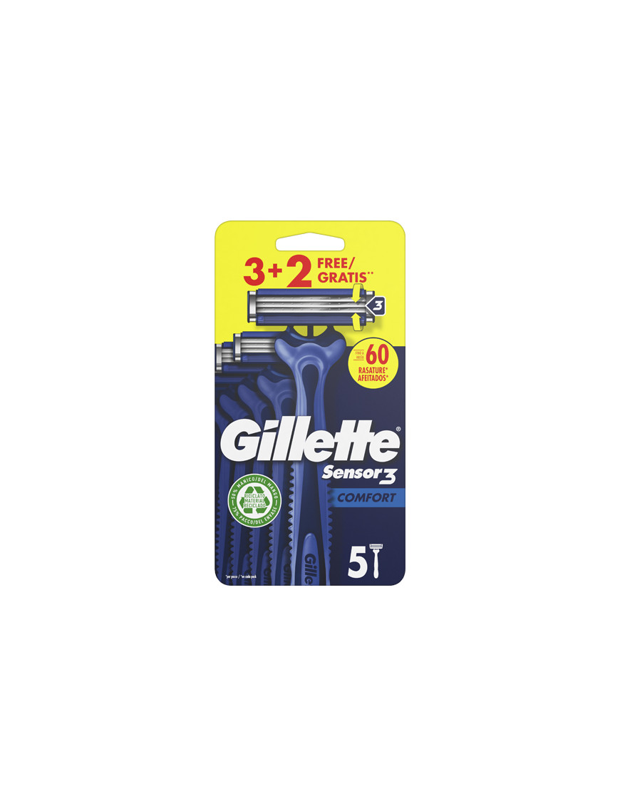 GILLETTE SENSOR3 USA E GETTA COMFORT X3+2 OM.