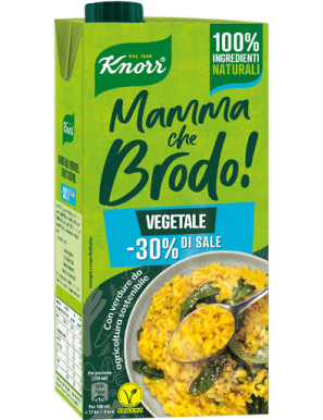 KNORR BRODO LIQUIDO VEGETALE-30% SALE LT.1