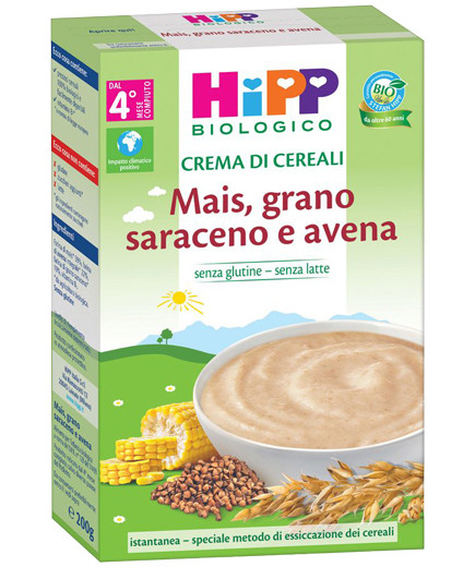 HIPP CREMA DI MAIS GRANOSARACENO E AVENA G.200