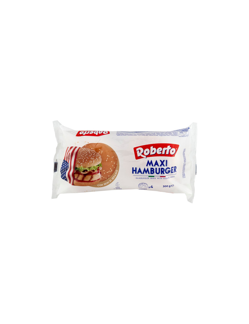 ROBERTO PANE MAXI HAMBURGERC/SESAMO G.300 (PZ.4)