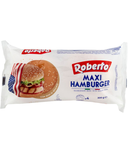 ROBERTO PANE MAXI HAMBURGERC/SESAMO G.300 (PZ.4)