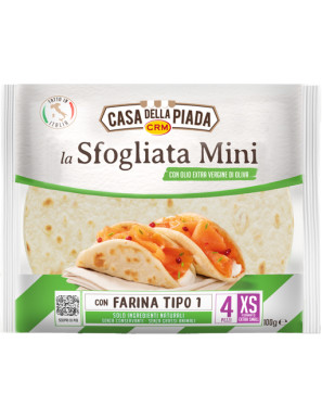 CASA DELLA PIADA  PIADINA MINI C/OLIO EVO G.100 (X4PZ.)