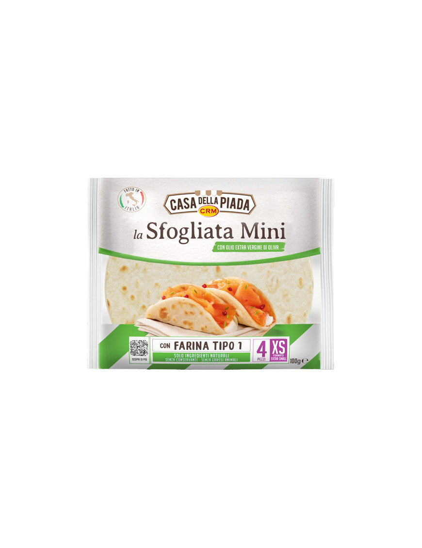 CASA DELLA PIADA  PIADINA MINI C/OLIO EVO G.100 (X4PZ.)