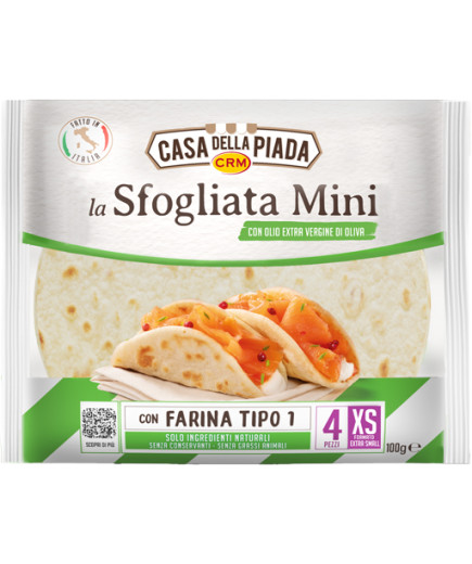 CASA DELLA PIADA  PIADINA MINI C/OLIO EVO G.100 (X4PZ.)