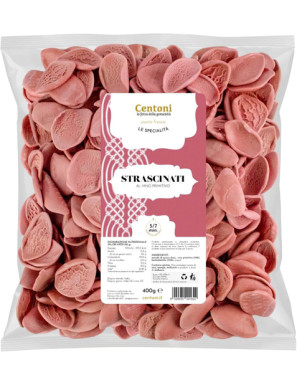 CENTONI STRASCINATI AL VINOPRIMITIVO G.400 -PASTA FRESCA