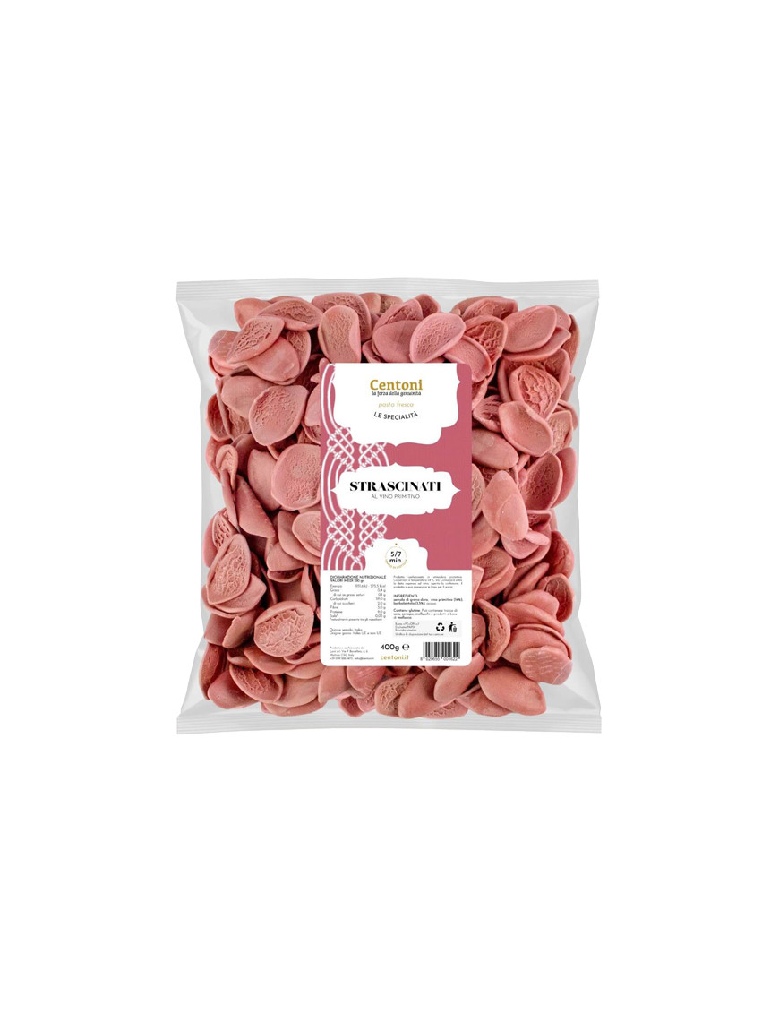 CENTONI STRASCINATI AL VINOPRIMITIVO G.400 -PASTA FRESCA
