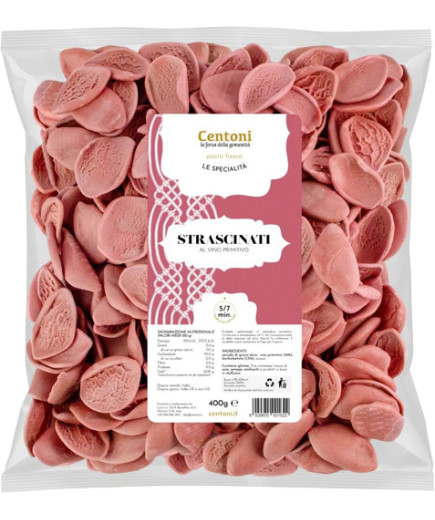 CENTONI STRASCINATI AL VINOPRIMITIVO G.400 -PASTA FRESCA