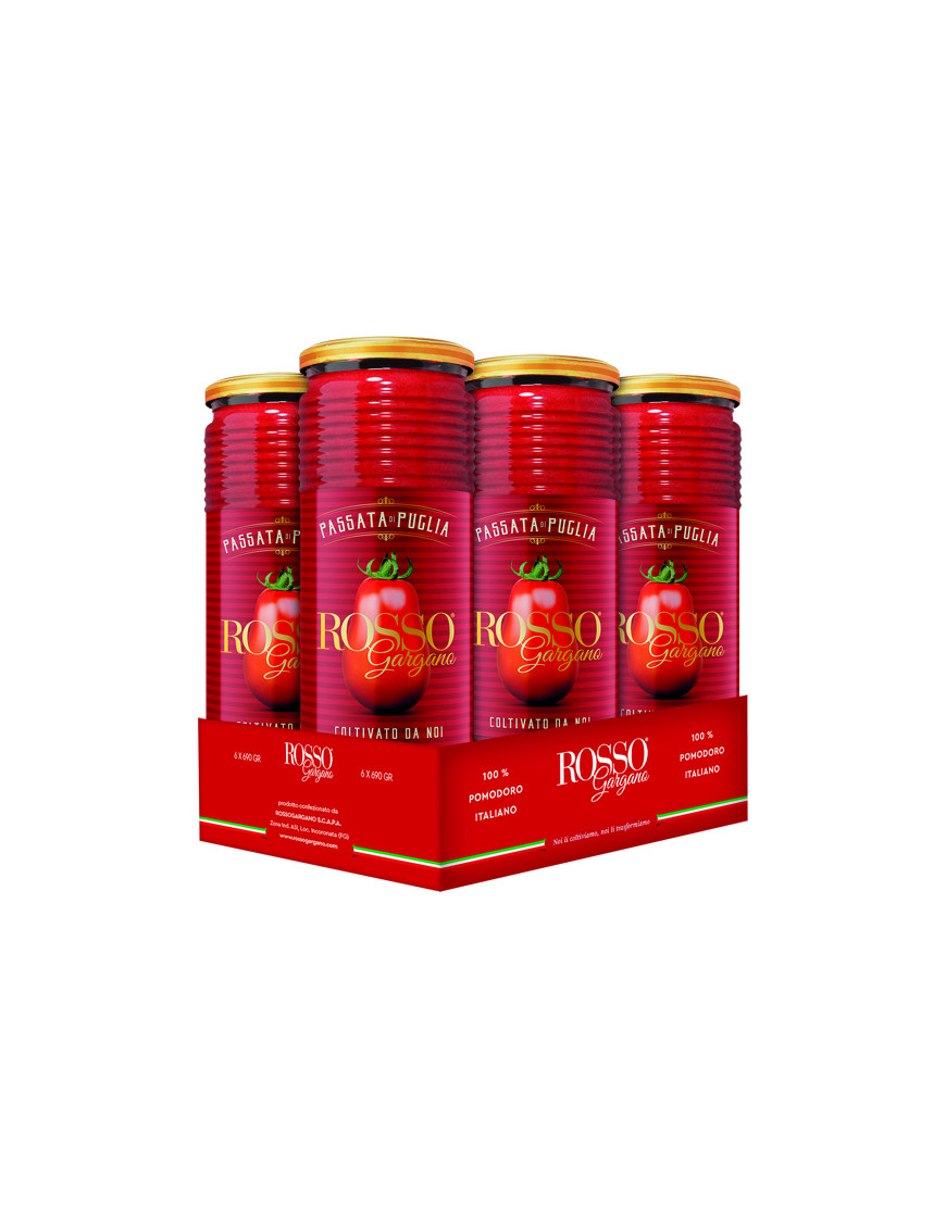 ROSSOGARGANO PASSATA DI PUGLIA G.690X6 FARDELLO