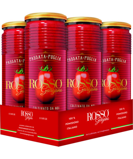 ROSSOGARGANO PASSATA DI PUGLIA G.690X6 FARDELLO